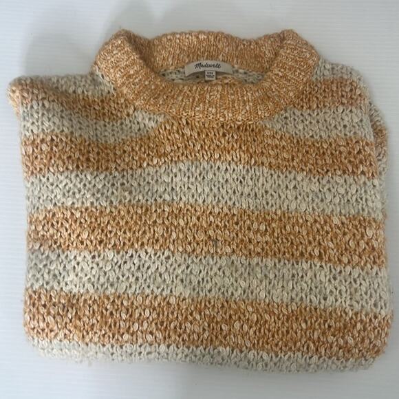 MADEWELL BAEZ KNITTED PULLOVER STRIPED LONG SLEEVE SWEATER SIZE‎ XXS - Picture 8 of 8